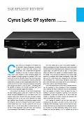 Cyrus Lyric 09 - Hi-Fi + review